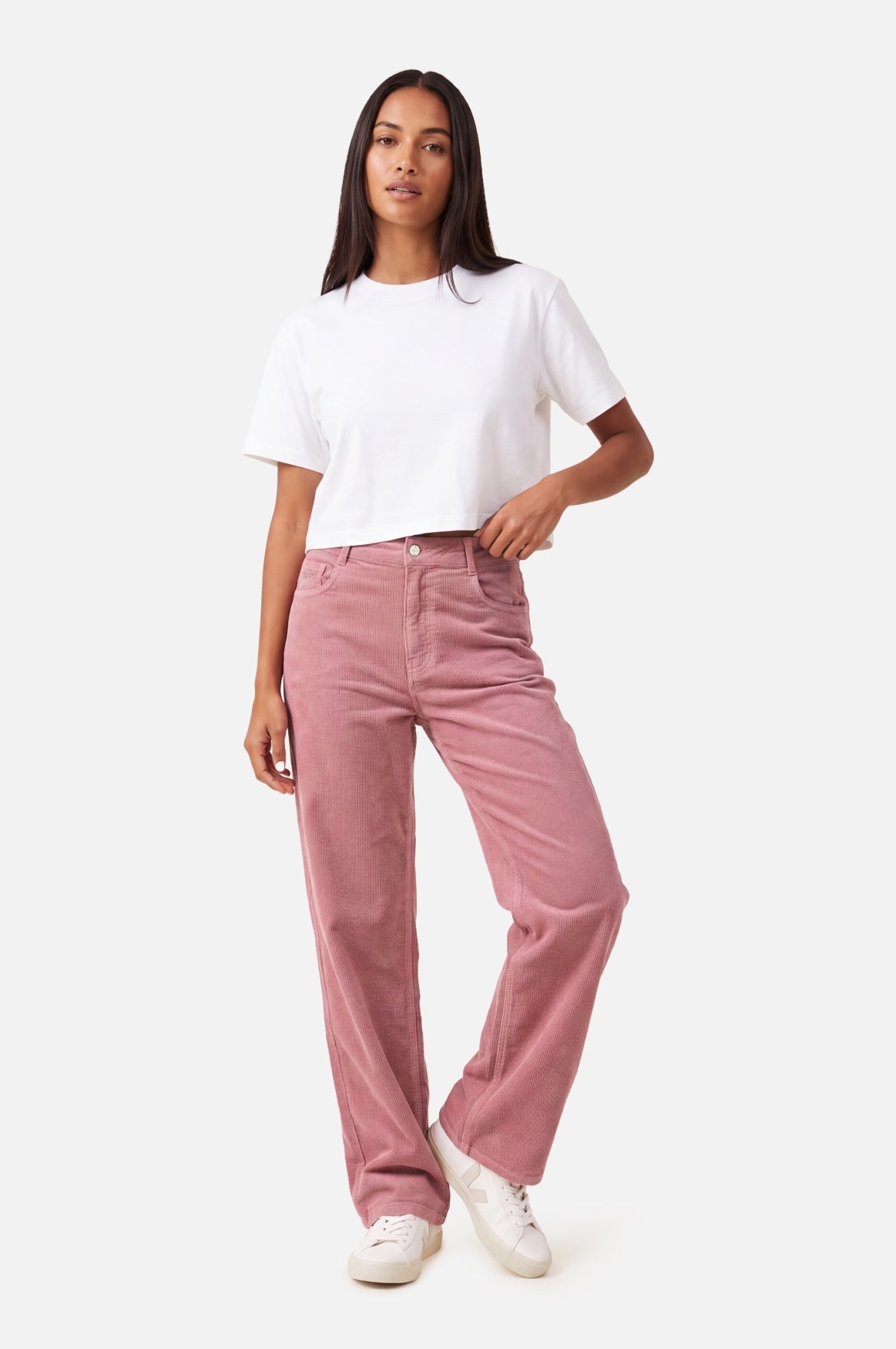 Nicola Wide Leg | Rose Dawn Cord