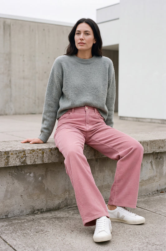 Nicola Wide Leg | Rose Dawn Cord
