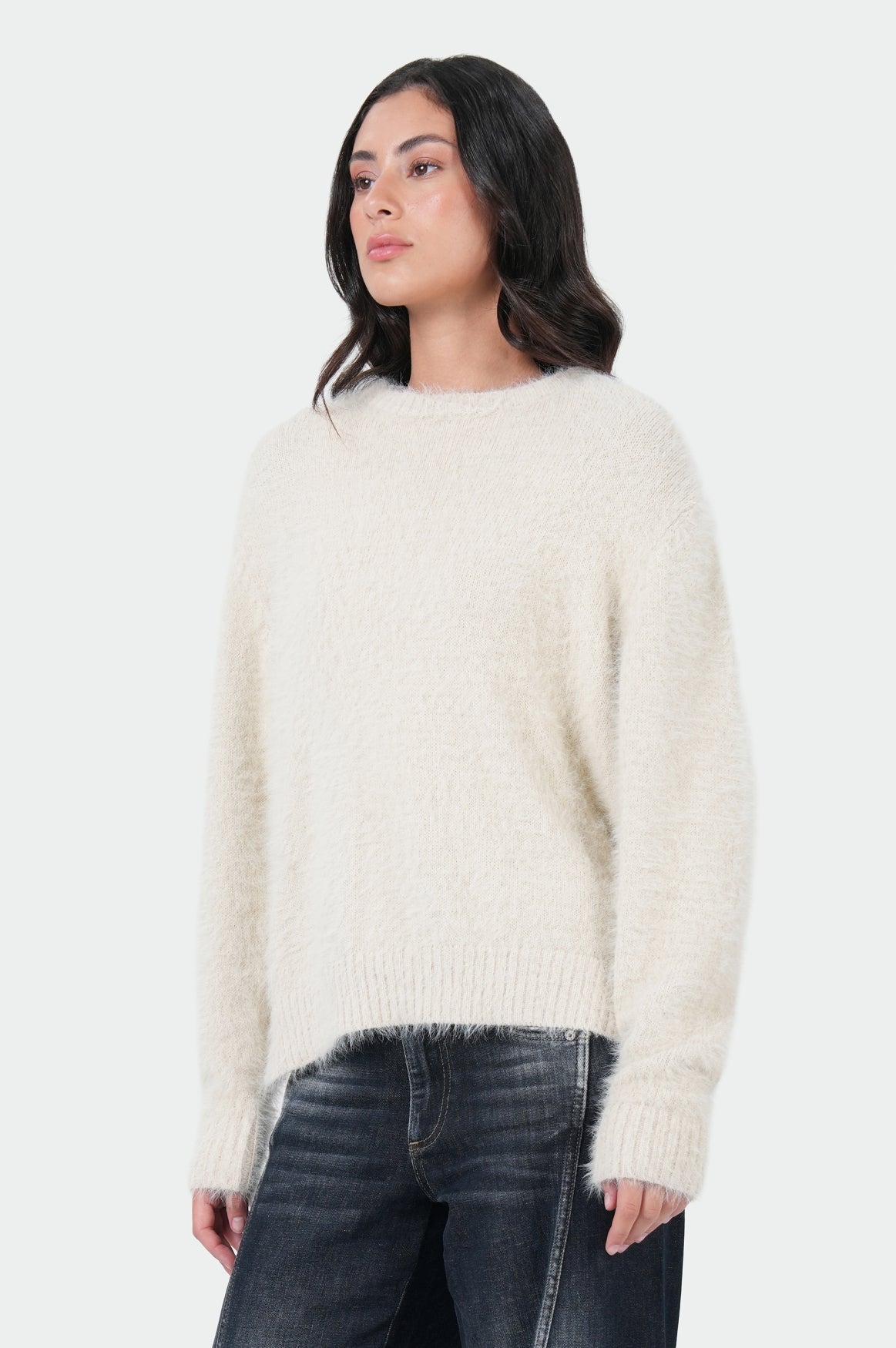 Selina Pullover | White Asparagus
